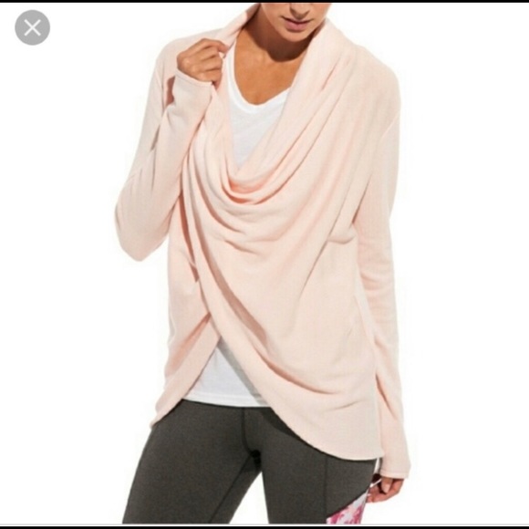 Calia Pink Ballet Wrap Sweater With 